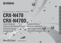 Yamaha CRX-N470-Quick - Owners manual 